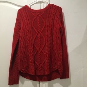 red sweater